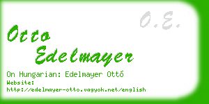 otto edelmayer business card