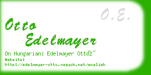 otto edelmayer business card